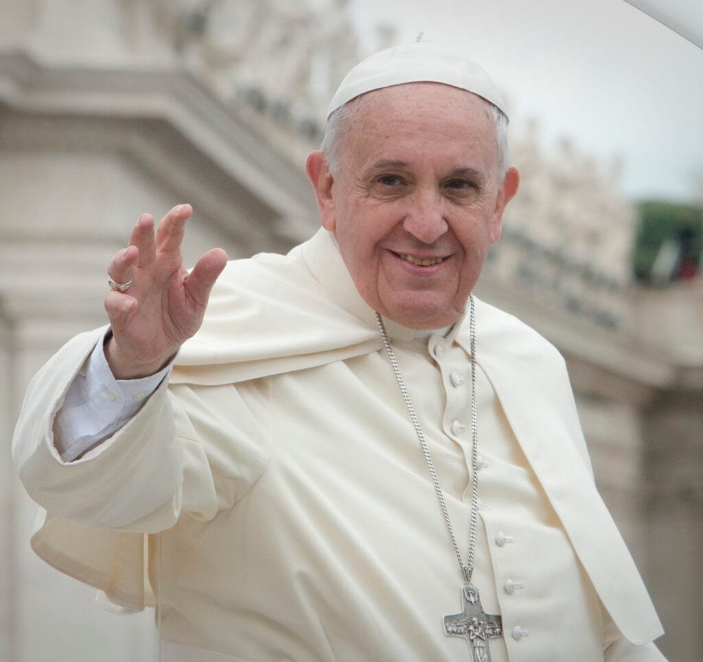Image of Pope Francis from https://commons.wikimedia.org/wiki/Category:Portrait_photographs_of_Franciscus#/media/File:Canonization_2014-The_Canonization_of_Saint_John_XXIII_and_Saint_John_Paul_II_(14036966125).jpg